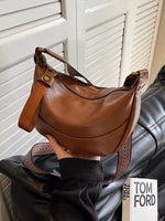 Adjustable Strap Leather Crossbody Bag