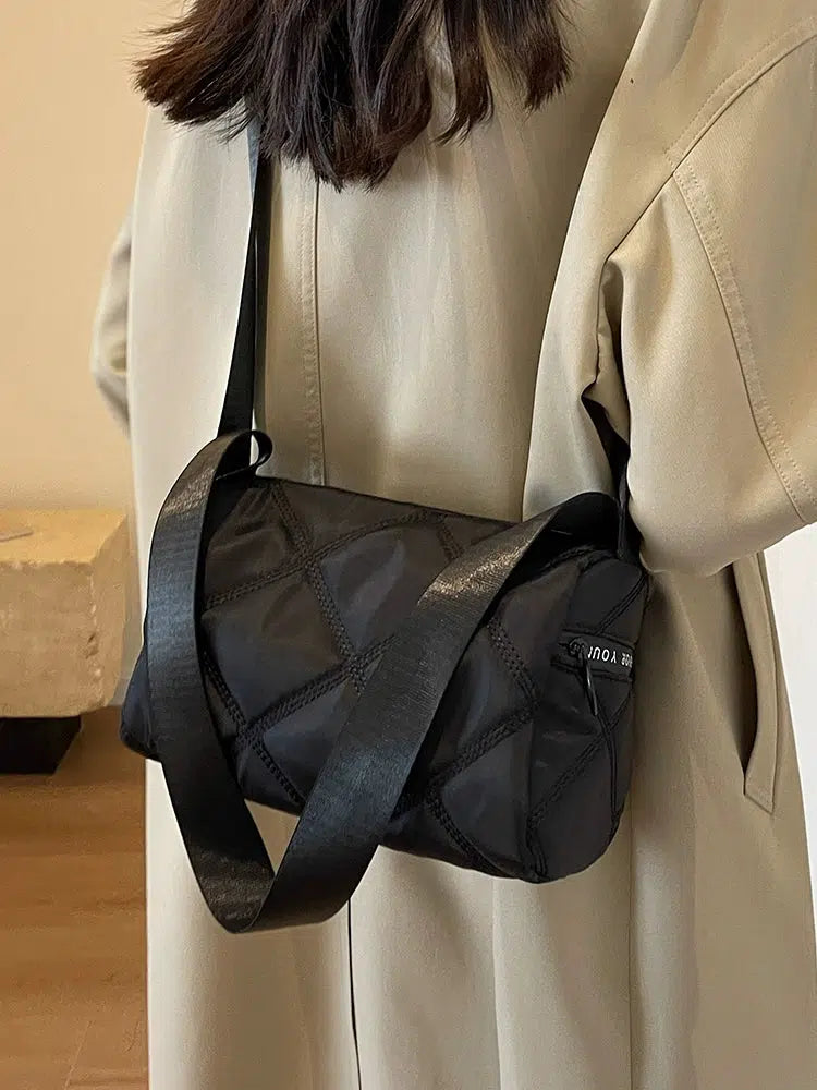 Adjustable Strap Quilted Crossbody Bag