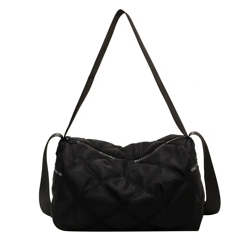 Adjustable Strap Quilted Crossbody Bag