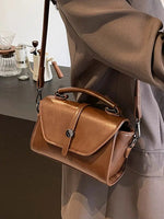 Adjustable Strap Square Leather Bag