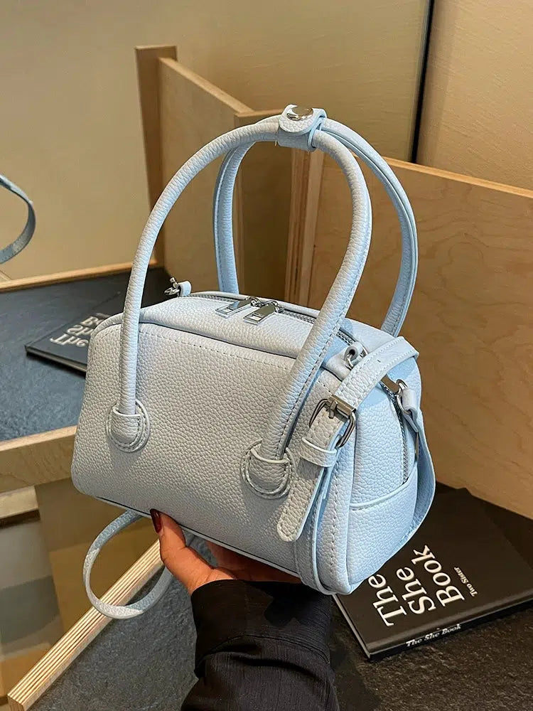 Adjustable Strap Textured Handbag