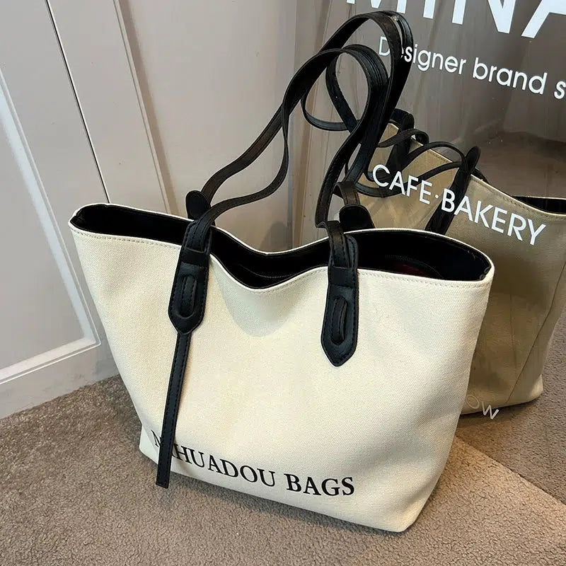 Adjustable Straps Canvas Shoulder Bag