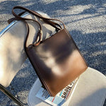 Adjustable Straps Leather Tote Bag