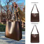 Adjustable Straps Leather Tote Bag