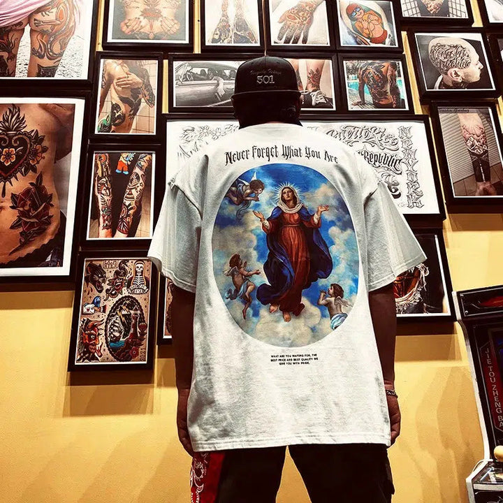 Angel Madonna Design Printed T-Shirt
