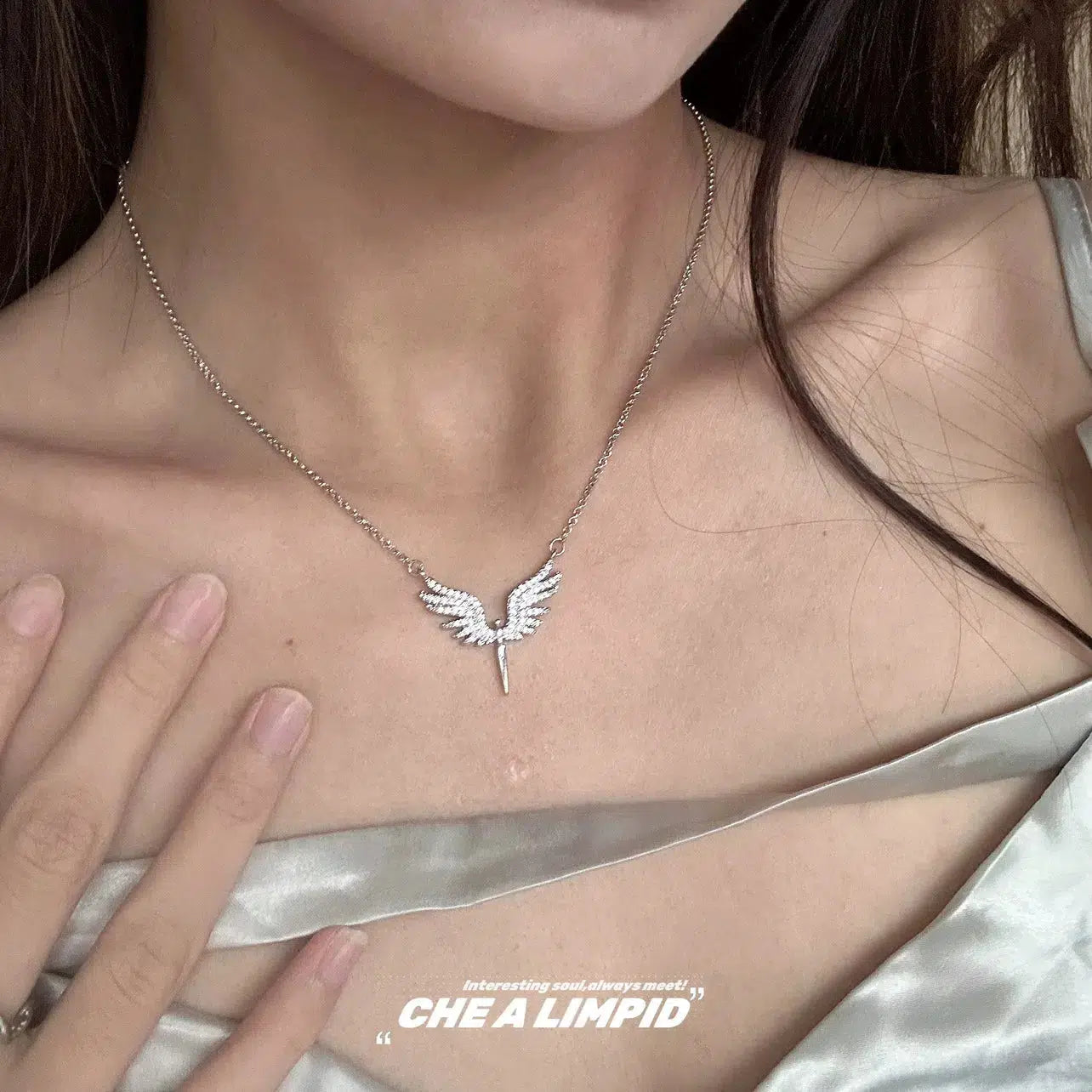 Angel Wing Pendant Necklace