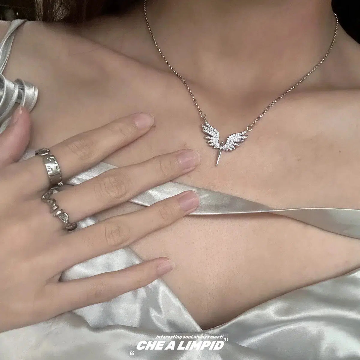 Angel Wing Pendant Necklace