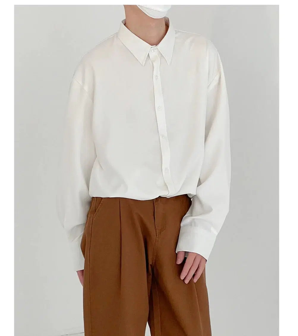 Anti-wrinkle Drape Shirt