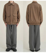 Anti-wrinkle Multi Pocket Lapel Jacket