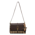 Argyle Pattern Shoulder Bag