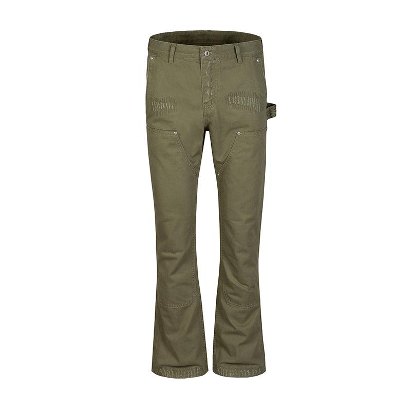 ArmyGreen Slim-fit Cargo Pants