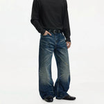 Wide Leg Loose Fit Denim Pants 2