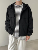Autumn Winter Nylon Hooded Jacket