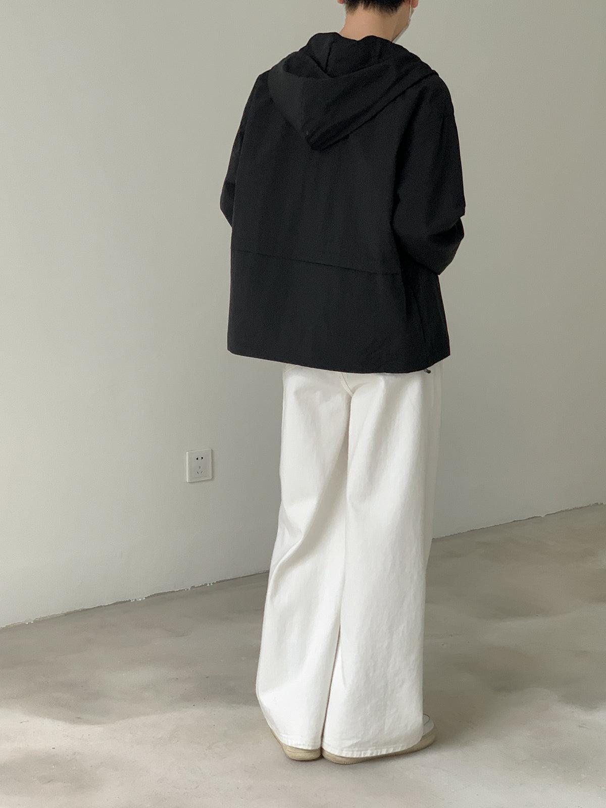 Autumn Winter Nylon Hooded Jacket