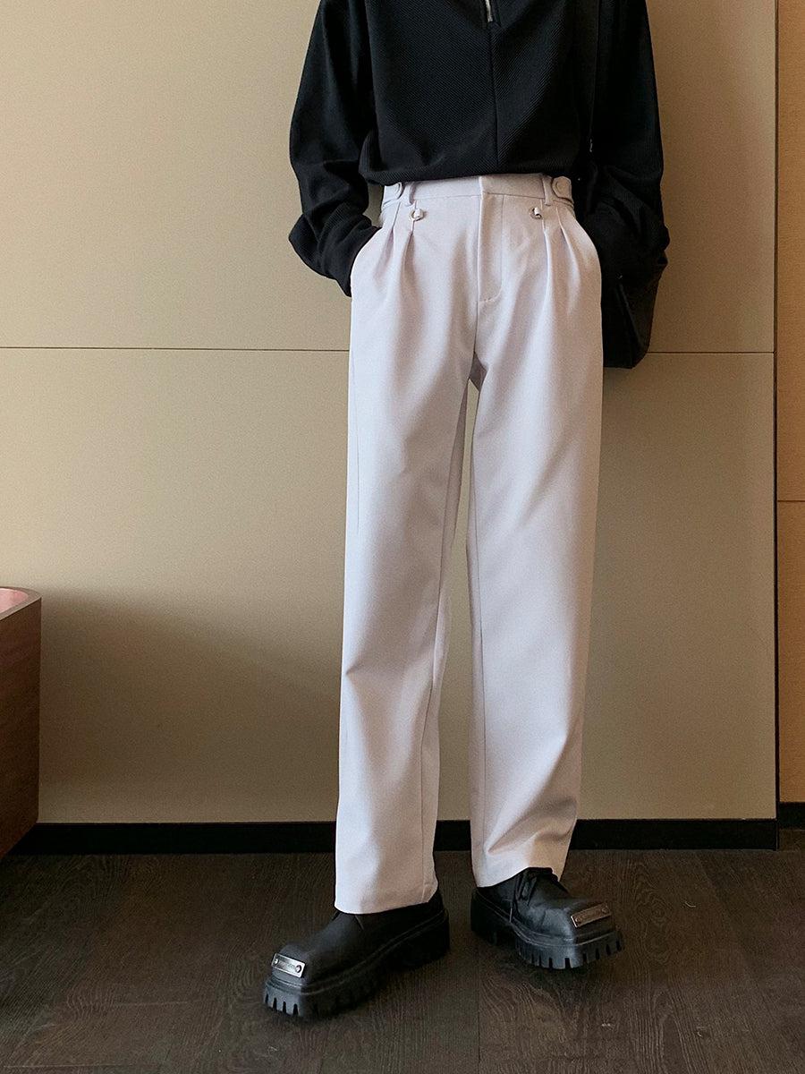 Autumn and Winter Straight Leg Suit Pants