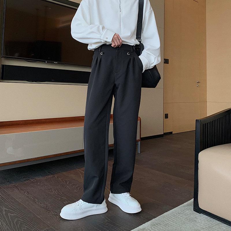 Autumn and Winter Straight Leg Suit Pants