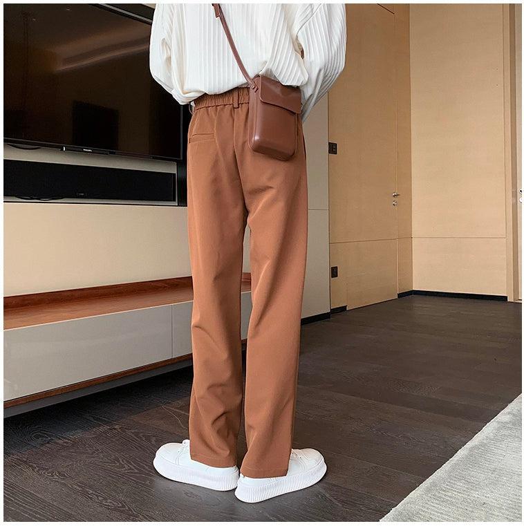 Autumn and Winter Straight Leg Suit Pants