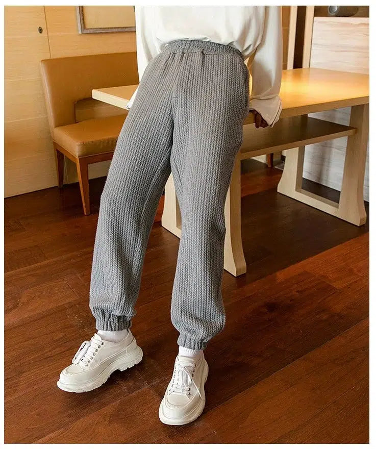 Autumn and Winter Thick Jogger Pants