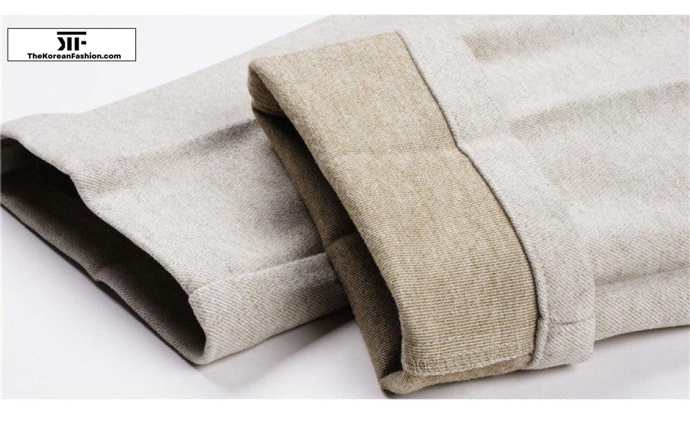 Autumn and Winter Woolen Slim Fit Pants