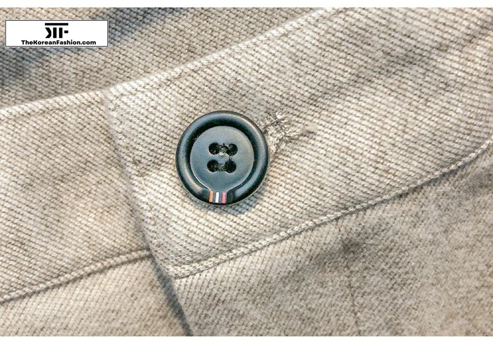 Autumn and Winter Woolen Slim Fit Pants