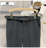 Autumn and Winter Woolen Slim Fit Pants
