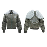 Insulated Jacket with Faux Fur Collar