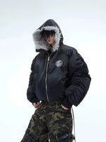 Insulated Jacket with Faux Fur Collar