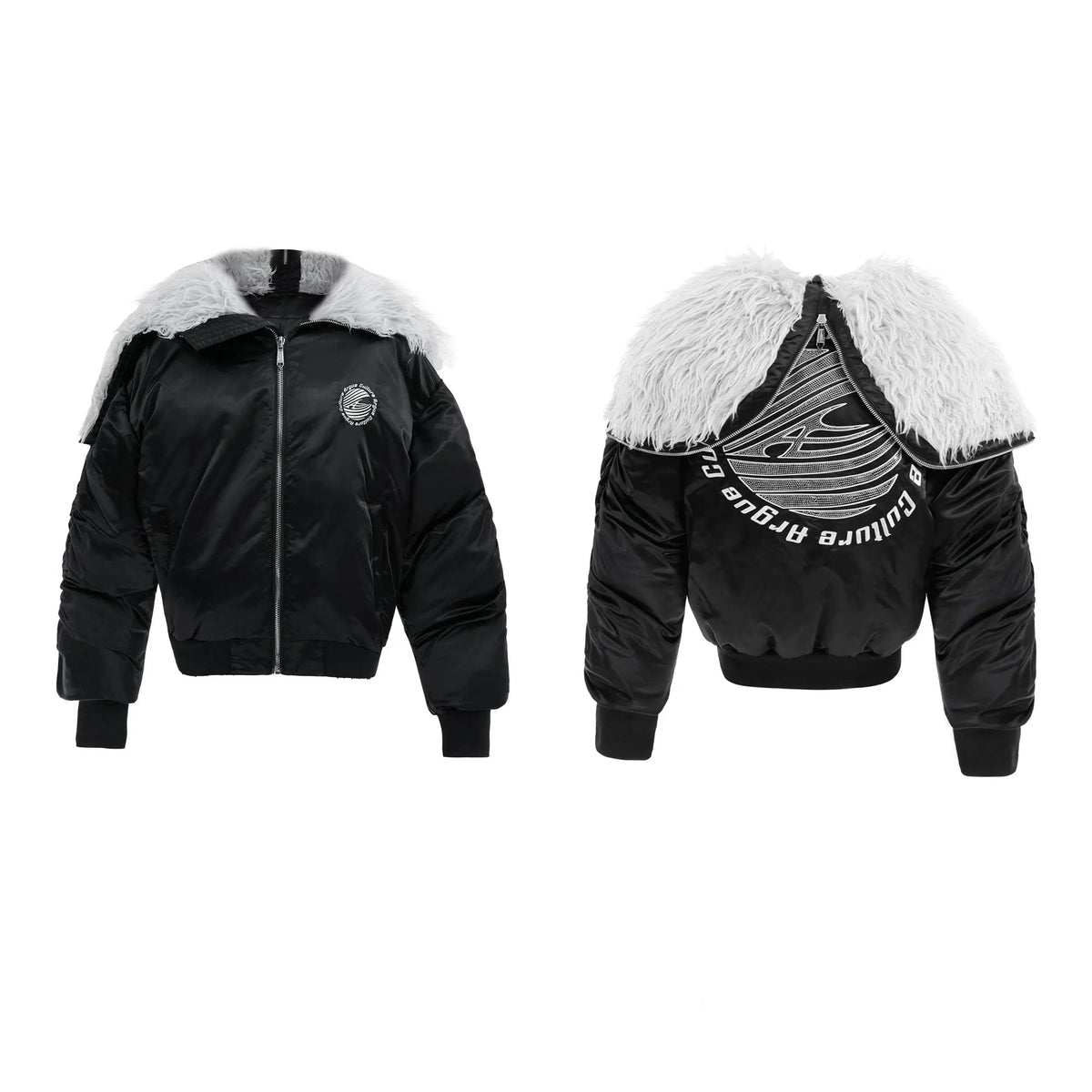 Insulated Jacket with Faux Fur Collar