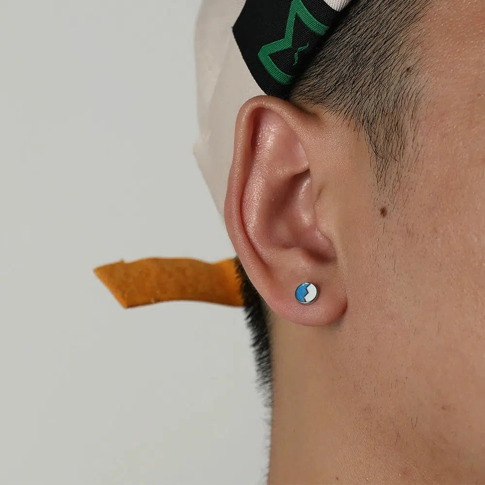 Avocado Green Stud Earrings