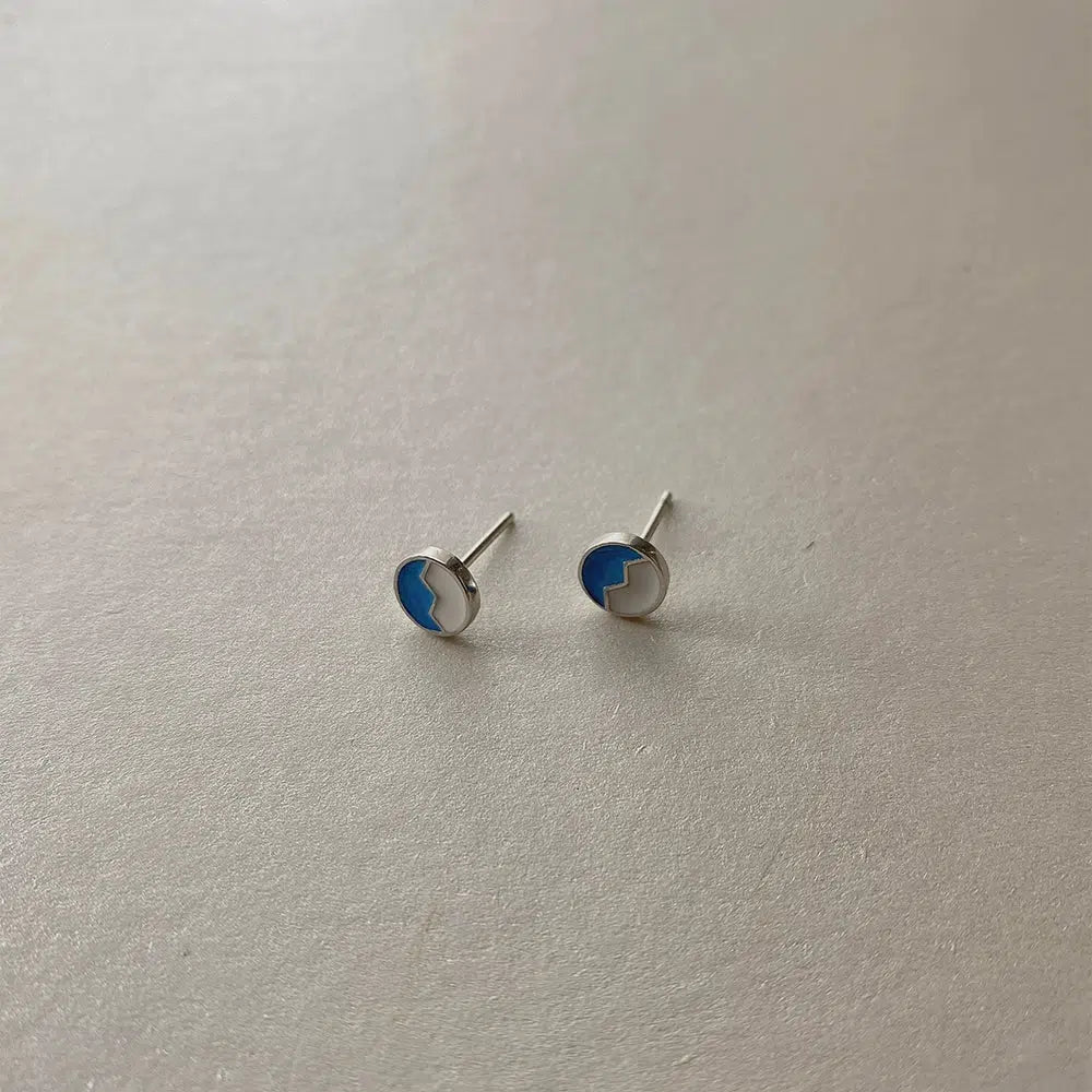 Avocado Green Stud Earrings