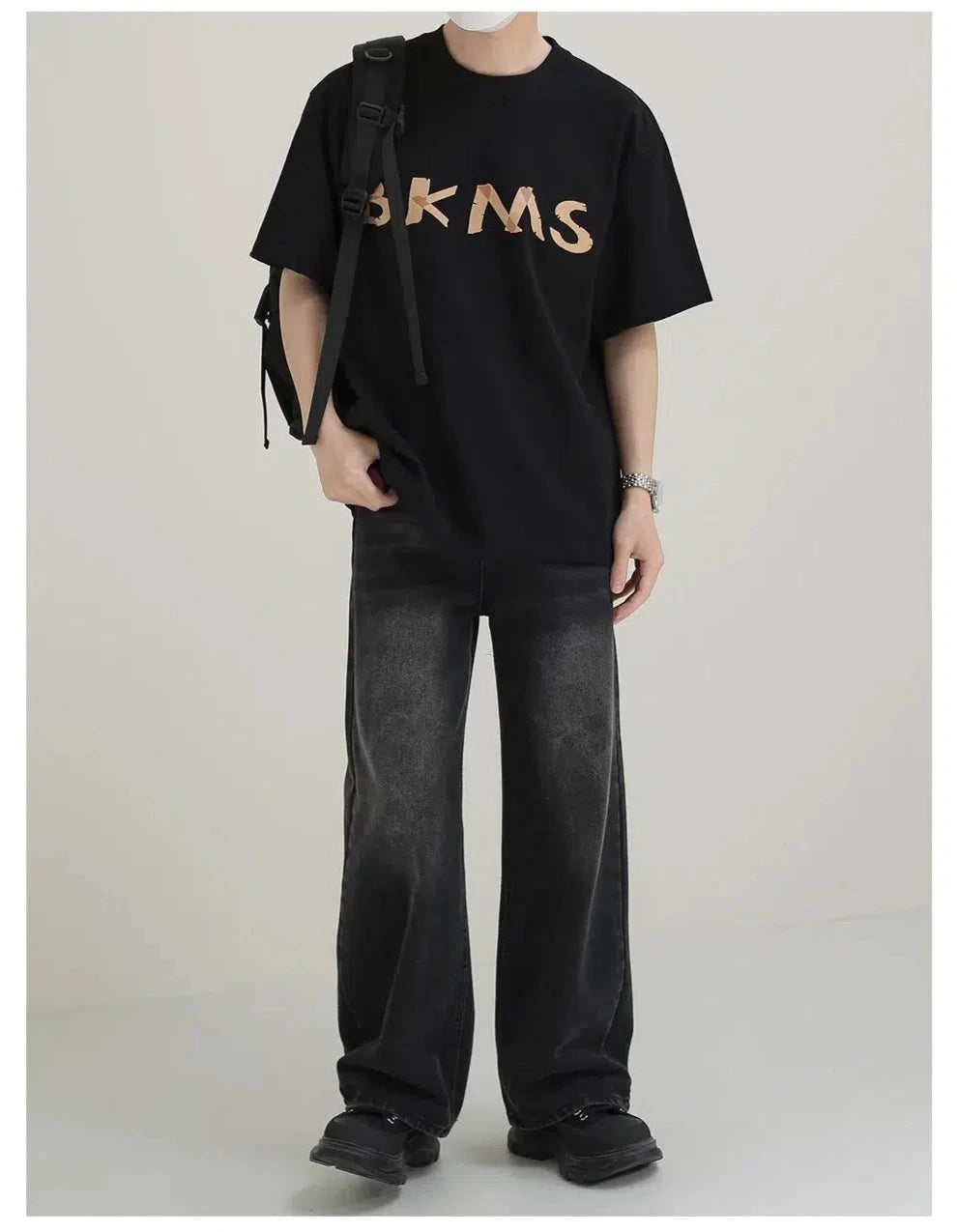 BKMS Graphic Print Short-sleeved T-shirt