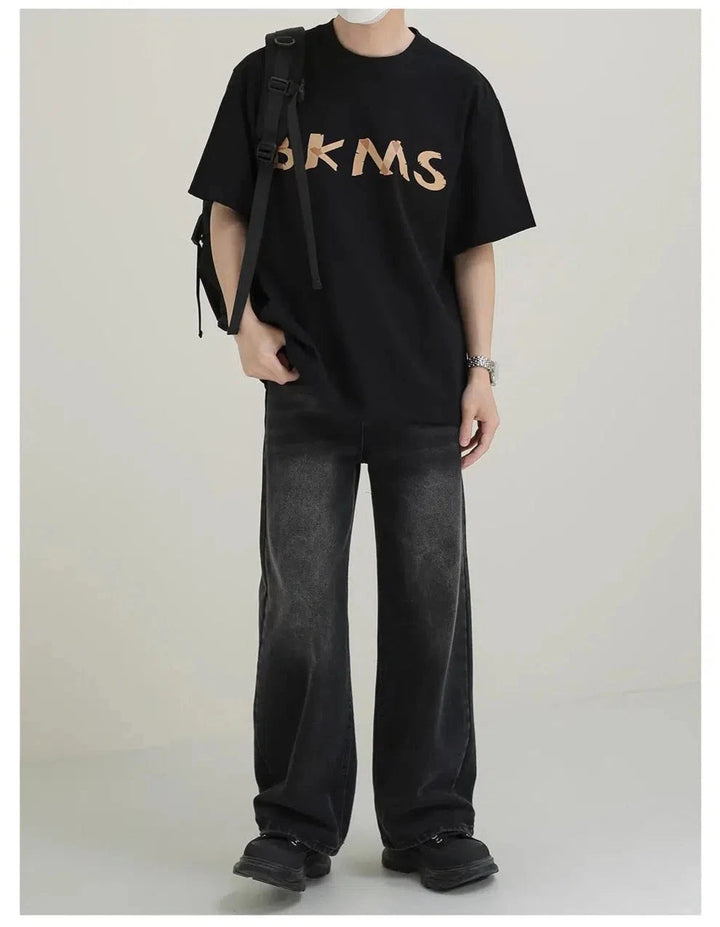 BKMS Graphic Print Short-sleeved T-shirt