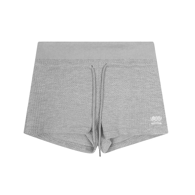 23091:578648243,6182335743206,23091:578648243,6182335743207,6182335743206,6182335743207, Waffle Knit Hoodie and Shorts Set