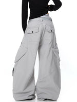 Heavy-Duty Wide-Leg Multi-Pocket Cargo Pants 4