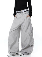 Heavy-Duty Wide-Leg Multi-Pocket Cargo Pants 5