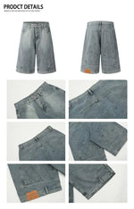 Backwards Fit Denim Shorts