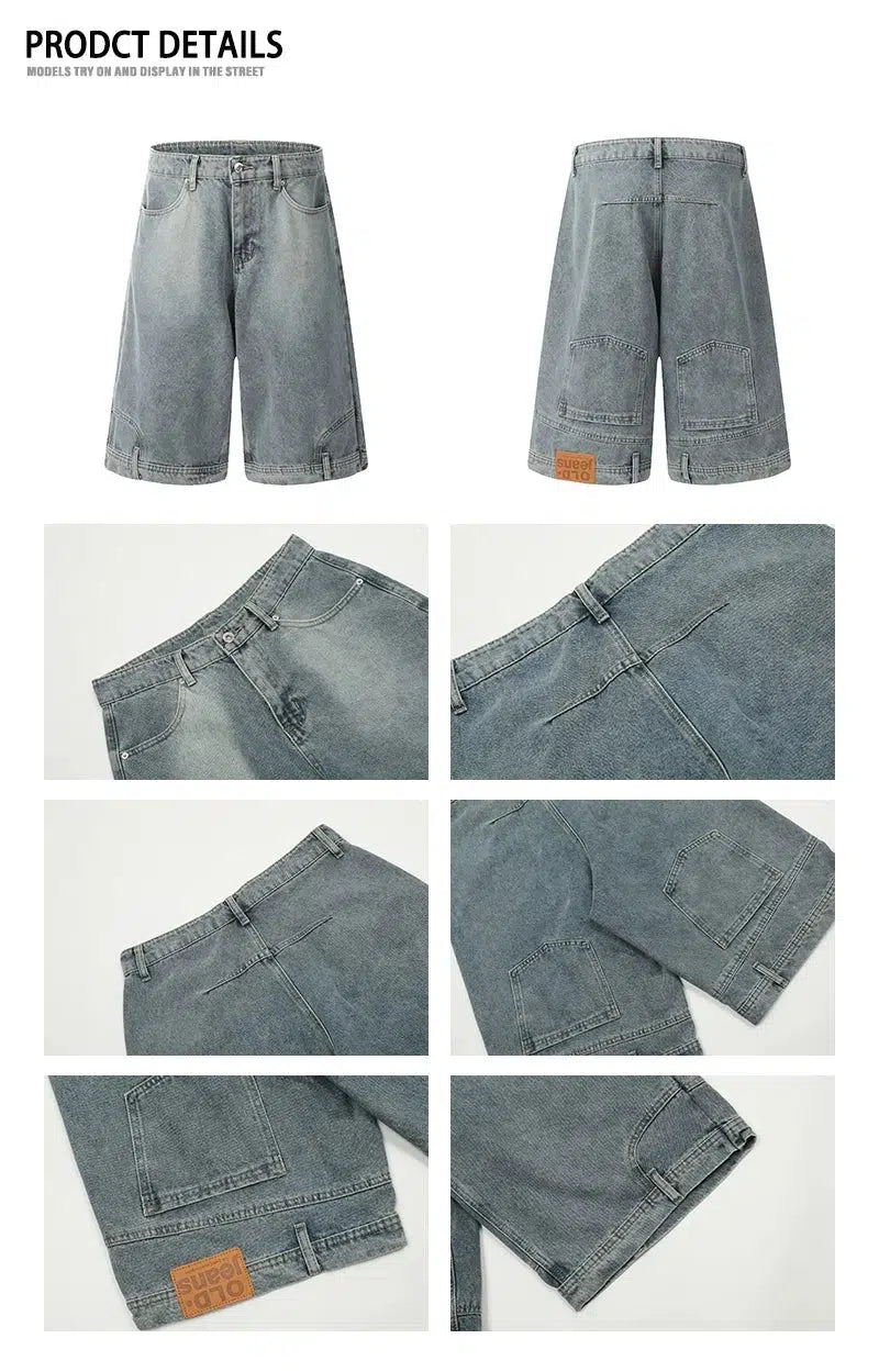 Backwards Fit Denim Shorts