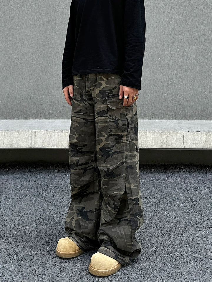 Baggy Camo Cargo Pants