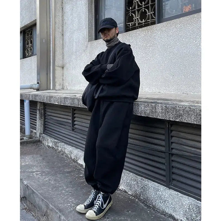 Baggy Crew Neck Sweatshirt & Sweatpants
