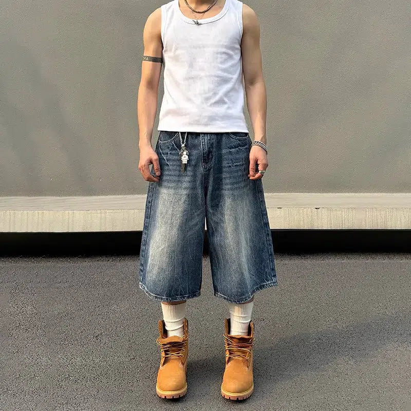 Baggy Denim Shorts