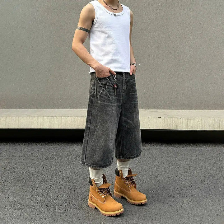 Baggy Denim Shorts