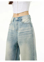 Baggy Light Blue Straight-leg Jeans