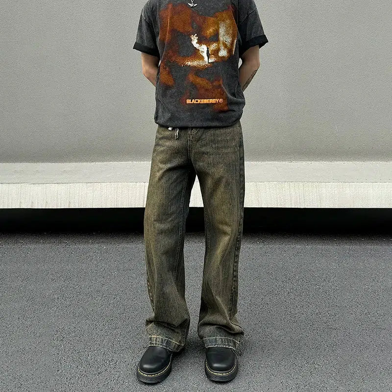 Bamboo Washed Distressed Jeans