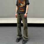 Bamboo Washed Distressed Jeans