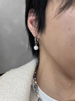 Banded Ball Hoop Earrings