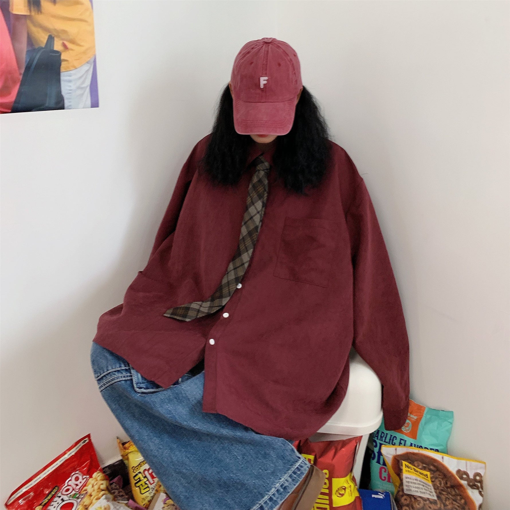 Basic Casual Oversized Shirt