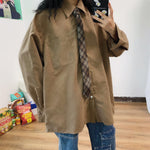 Basic Casual Oversized Shirt