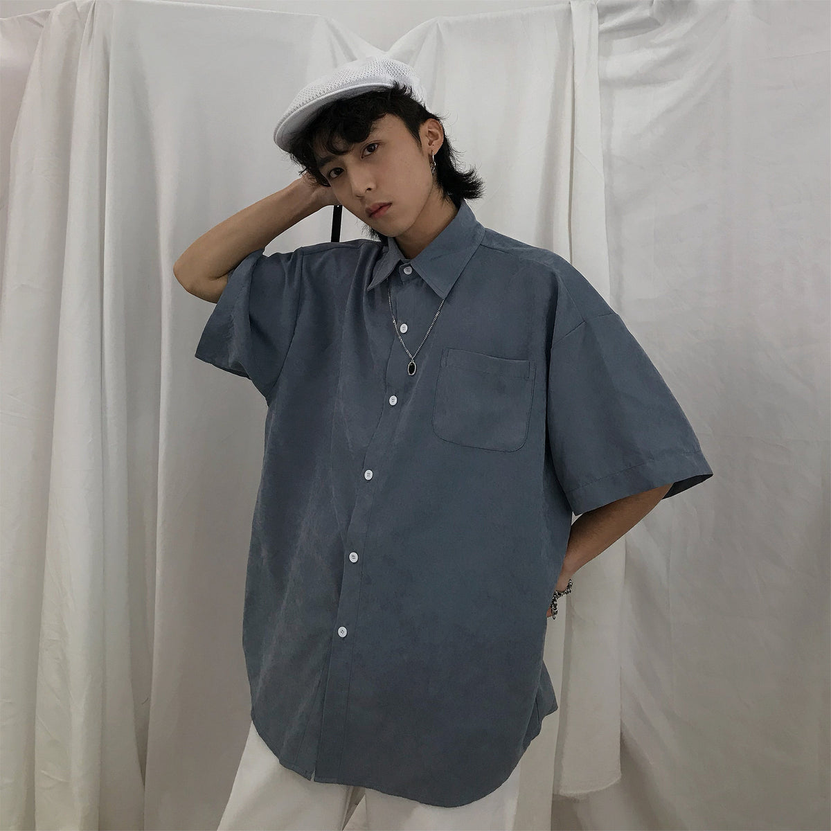 Basic Casual Oversized Shirt