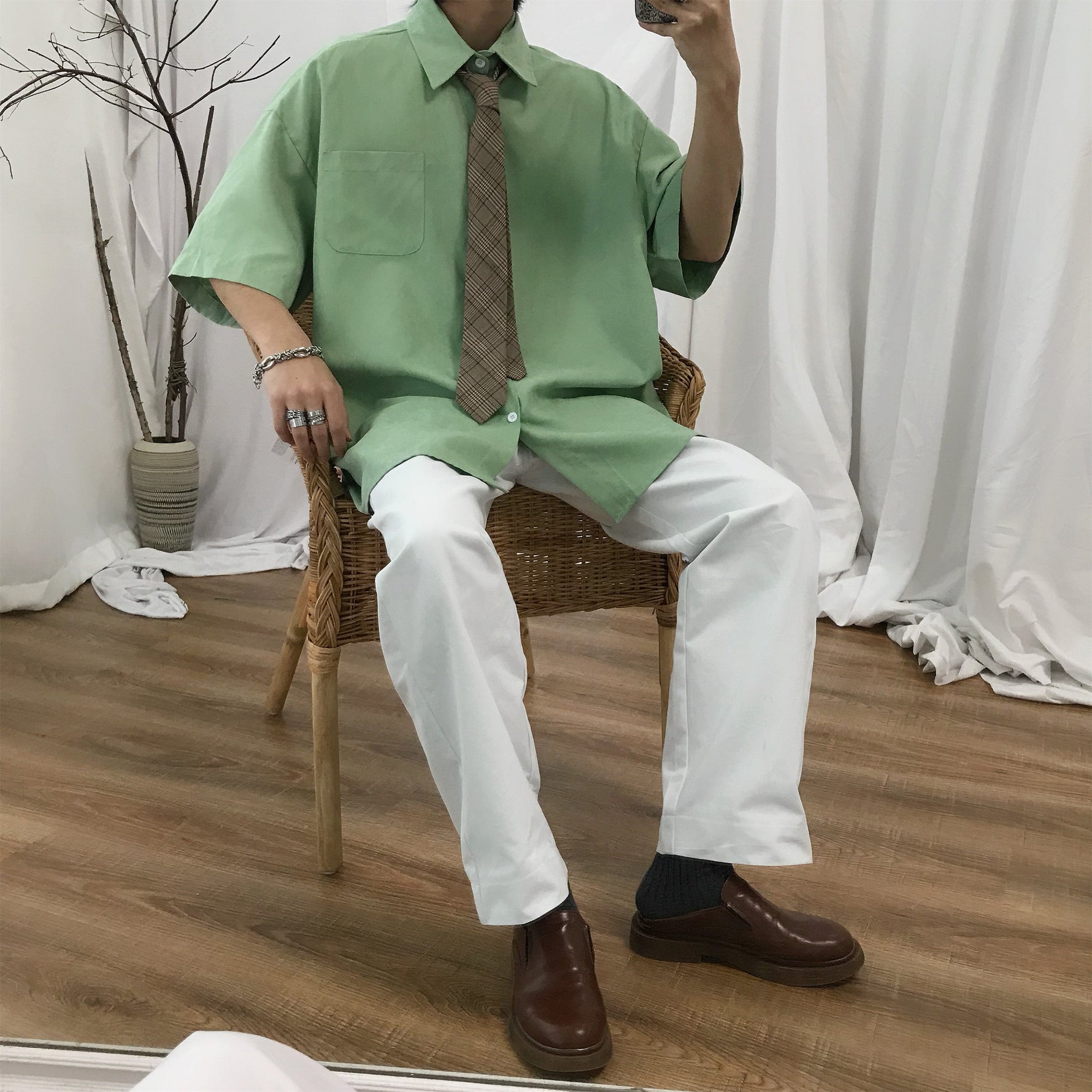 Basic Casual Oversized Shirt