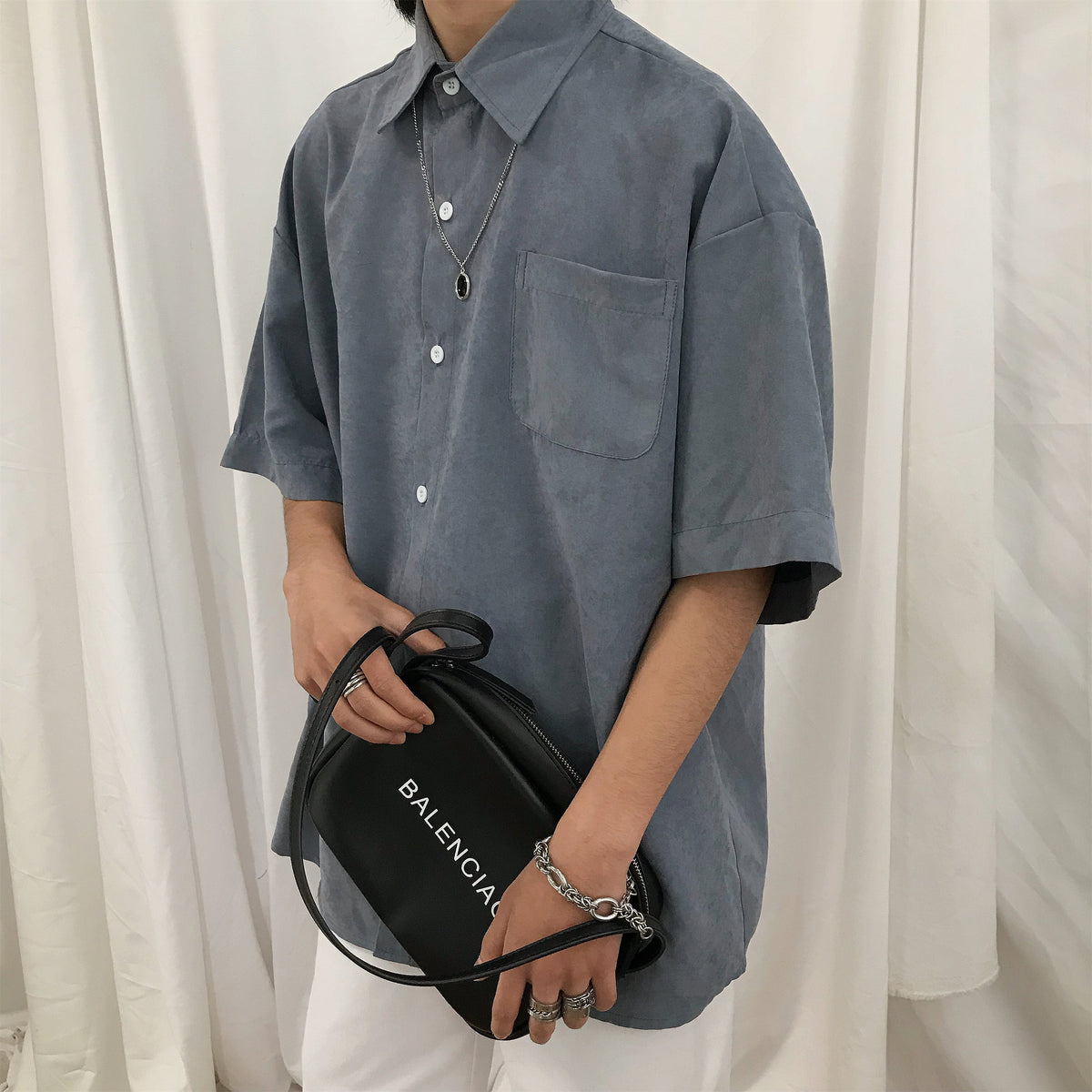 Basic Casual Oversized Shirt